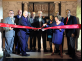 President Barchi and Nancy Cantor, chancellor of Rutgers University–Newark, join in cutting the ribbon for the newly restored 15 Washington Street building